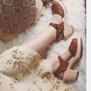 Selling a size 9 pair of brown Lotta from Stockholm shoes